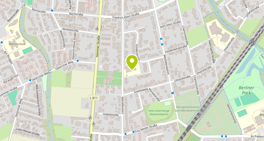 Standortkarte: Lessingstraße 31, 59227 Ahlen